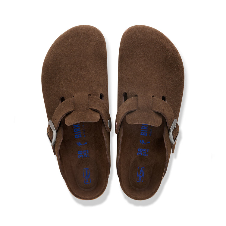 Birkenstock Australia Boston SFB Carafe Tonal Footbed Suede Leather top view