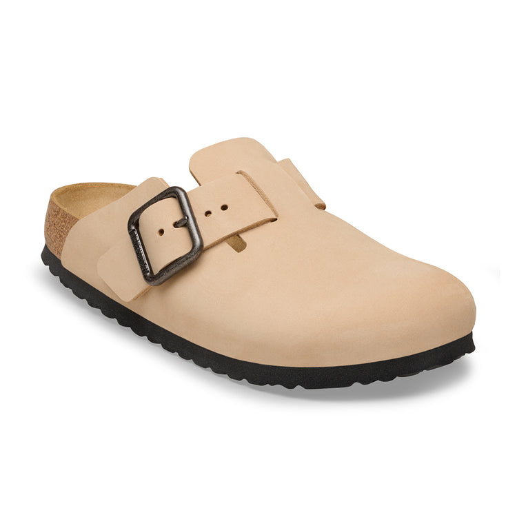 Birkenstock Australia Boston Wire Buckle Sandcastle Nubuck Leather