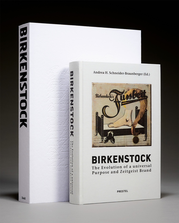 Birkenstock book collage tile
