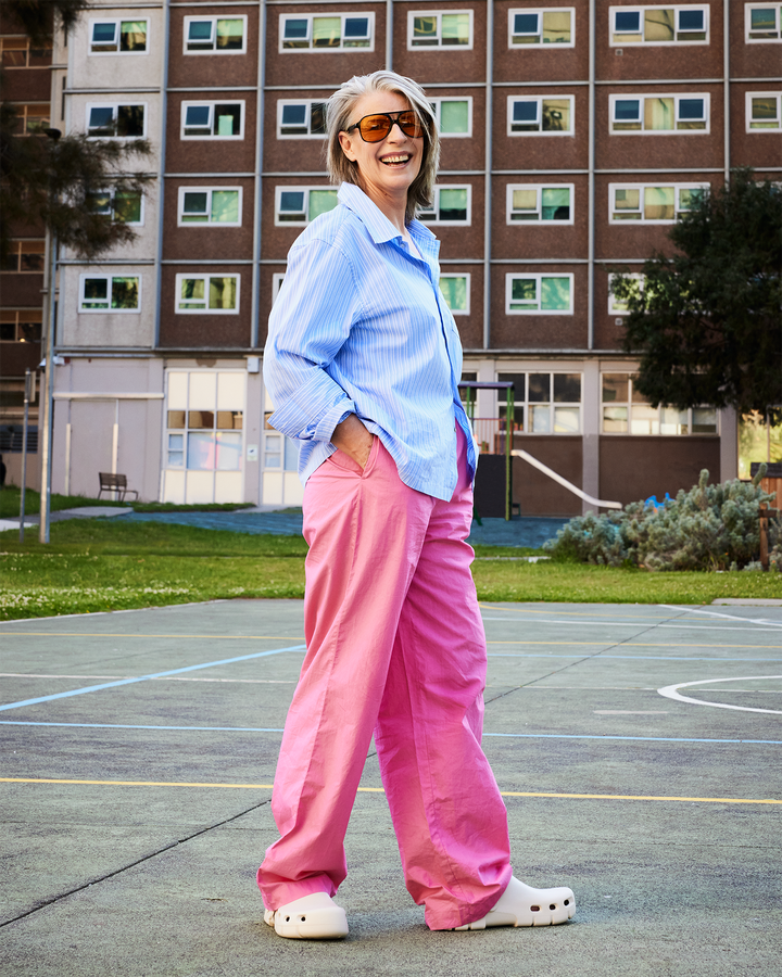 Birkenstock Australia Birki Flow Eggshell model collage