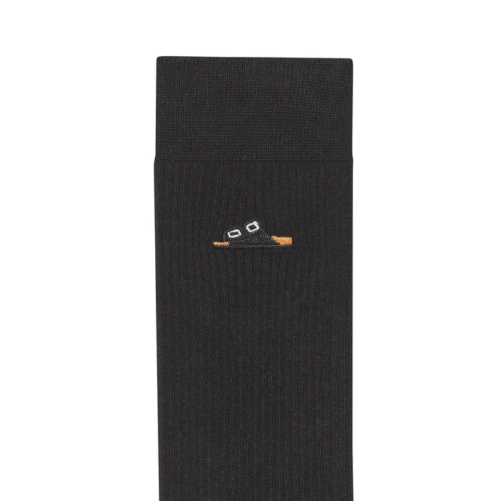 Birkenstock Cotton Ribbed Socks Black detail
