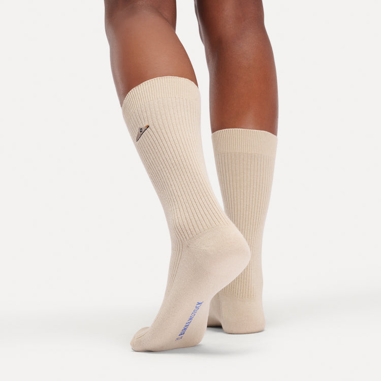 Cotton Rib Socks Sandcastle