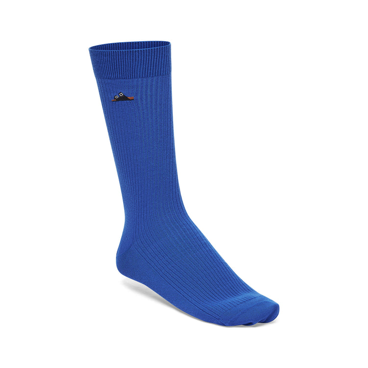 Birkenstock Cotton Ribbed Socks Ultra Blue