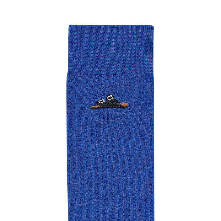 Birkenstock Cotton Ribbed Socks Ultra Blue detail