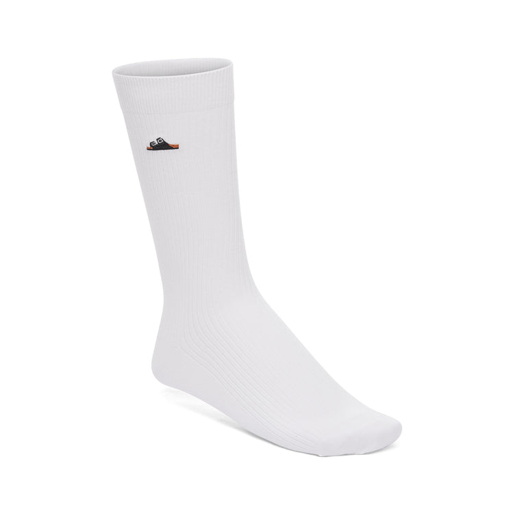 Birkenstock Australia Cotton Ribbed Socks White