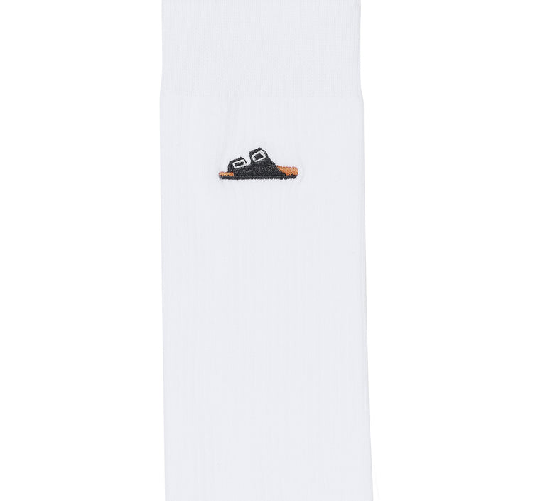 Birkenstock Australia Cotton Ribbed Socks White Detail View