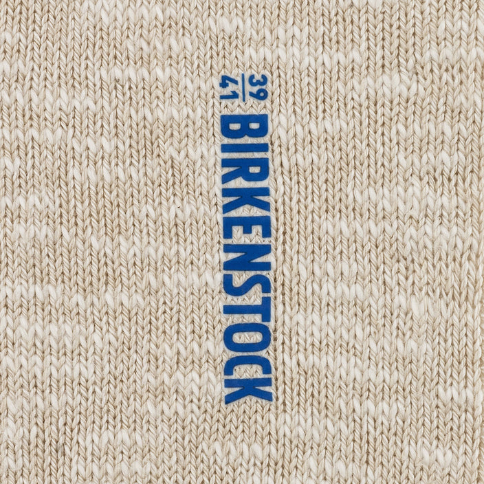 Birkenstock Cotton Slub Socks Beige White texture view