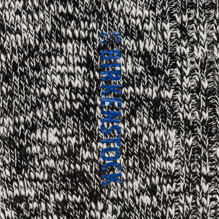 Birkenstock Cotton Slub Socks Black Grey texture