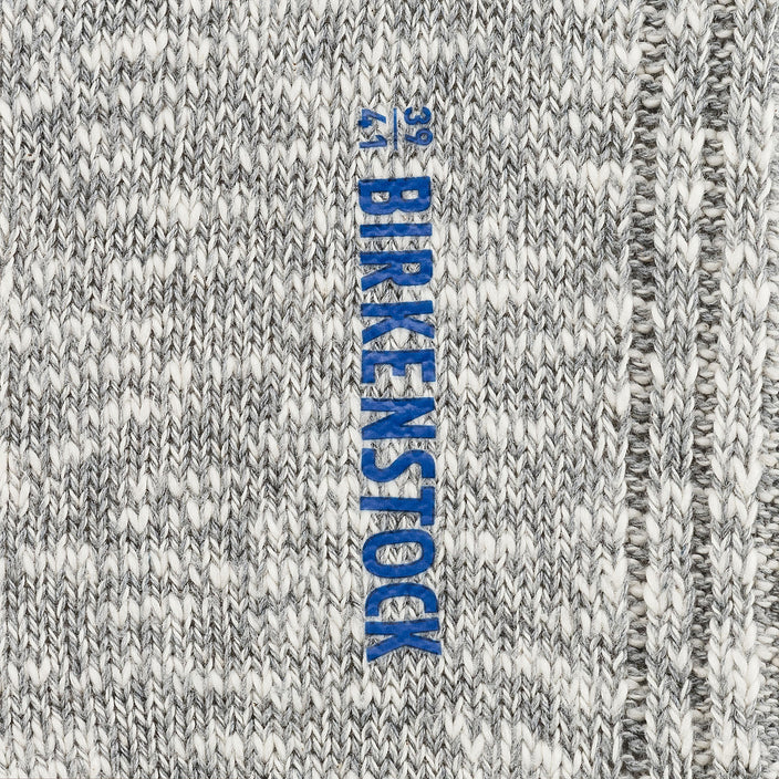 Birkenstock Cotton Slub Socks Grey White texture