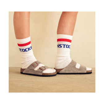 Birkenstock Cotton Tennis Sock White Onmodel