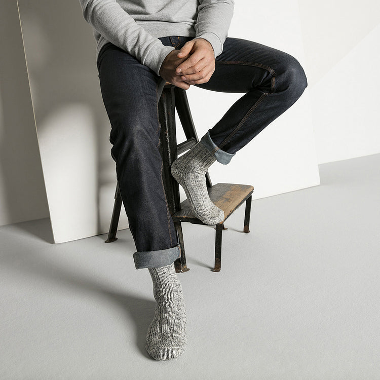 Birkenstock Cotton Twist Light Grey on model