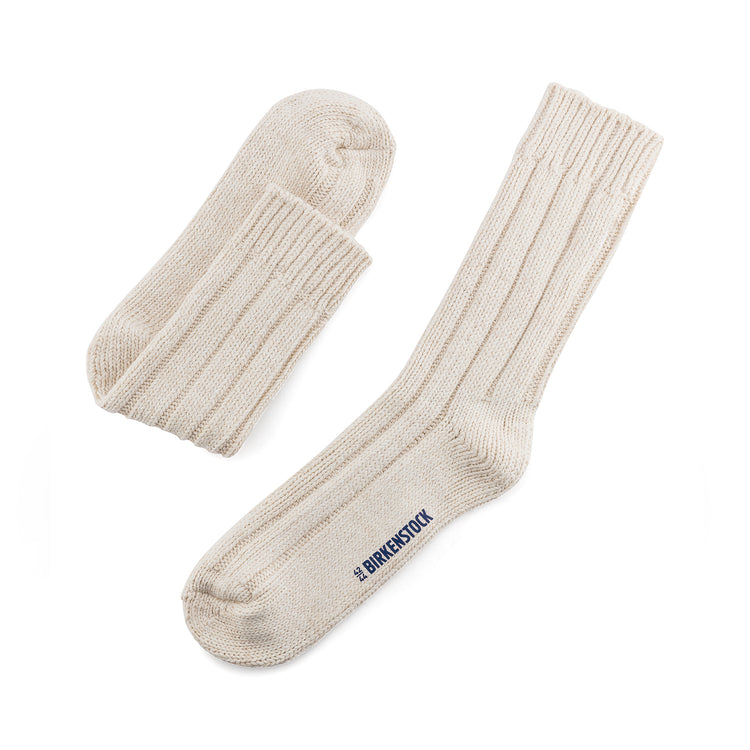 Birkenstock Cotton Twist Offwhite flat view