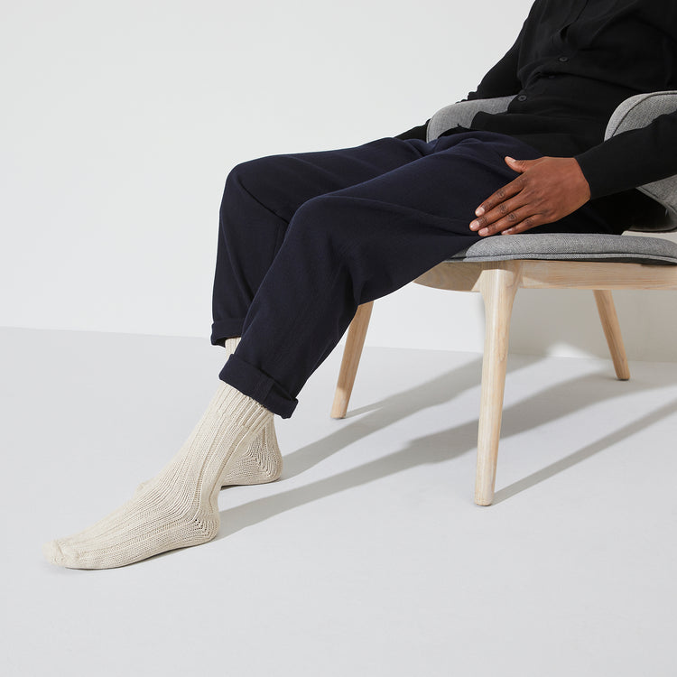 Birkenstock Cotton Twist Offwhite on model view