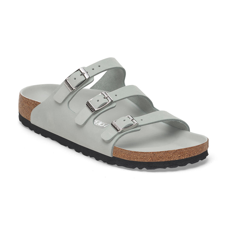 Birkenstock Florida Semi-Exquisite Pure Sage Nubuck Leather
