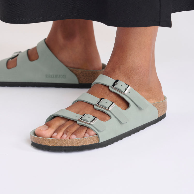 Florida Semi-Exquisite Pure Sage Nubuck Leather