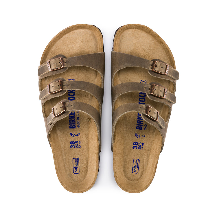 Florida SFB Tabacco Brown Oiled Leather top view