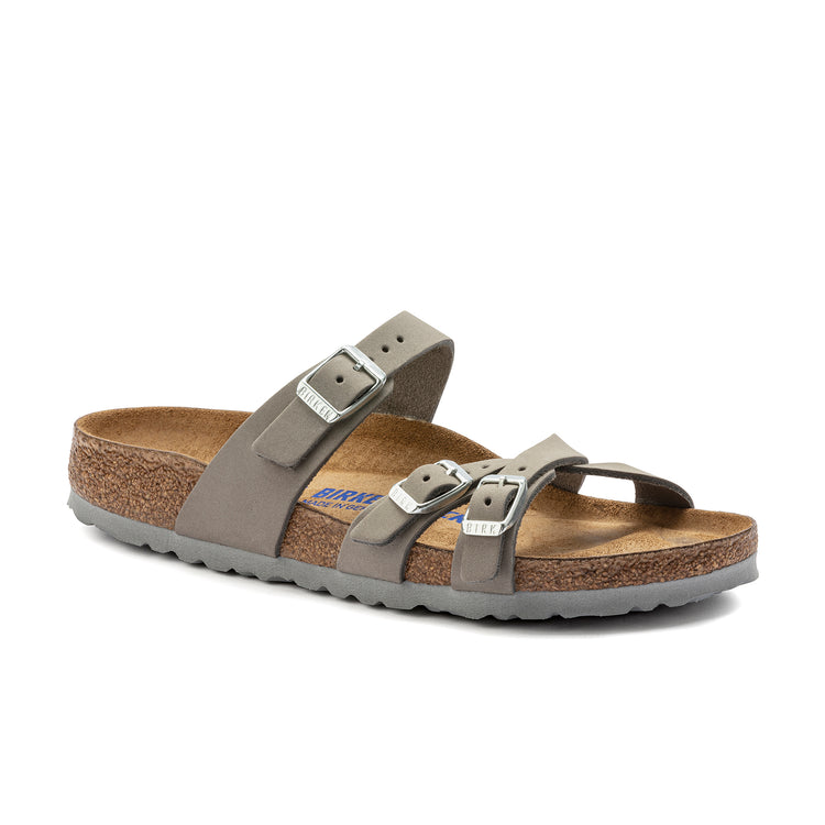 Birkenstock Franca Soft Footbed Nubuck Leather Dove Grey
