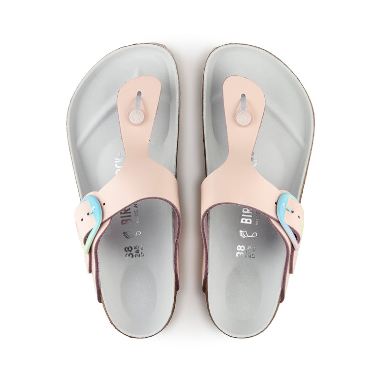 Birkenstock Gizeh Big Buckle Ombre Light Rose Smooth Leather top view