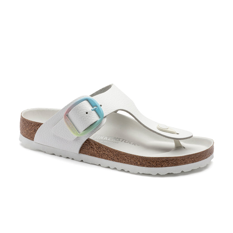 Birkenstock Gizeh Big Buckle Ombre White Smooth Leather