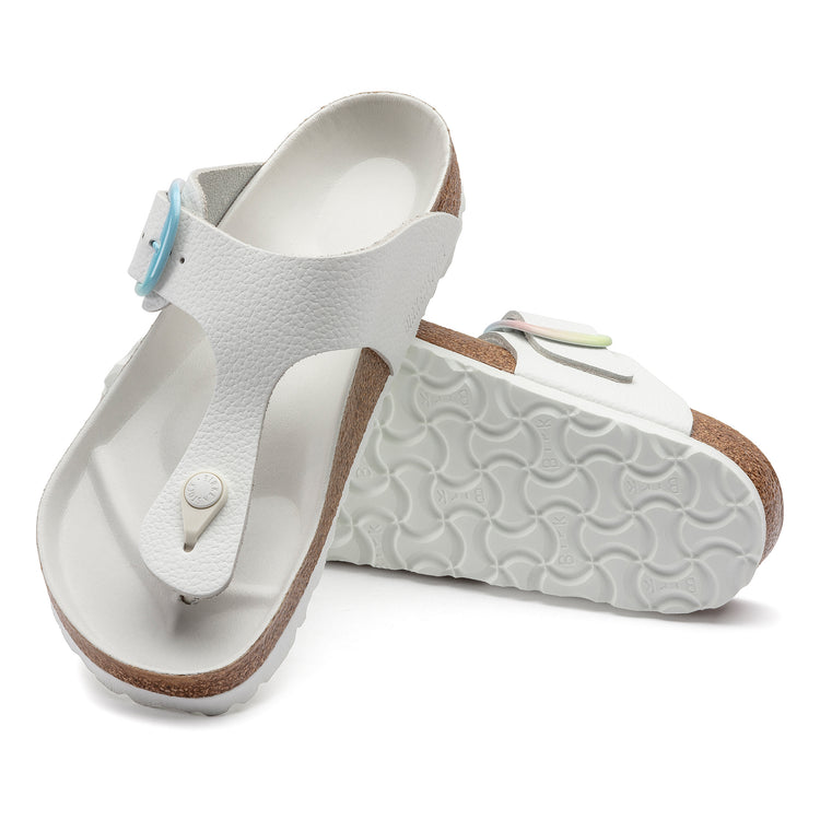 Birkenstock Gizeh Big Buckle Ombre White Smooth Leather sole view