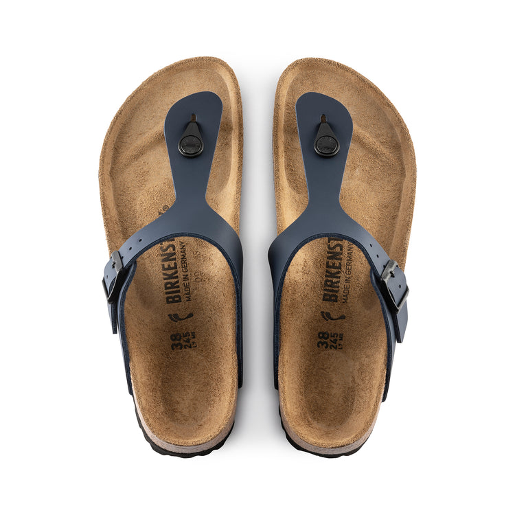 Birkenstock Gizeh Blue Birko-Flor top view