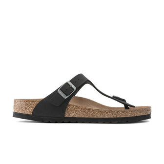 Birkenstock Gizeh Earthy Vegan Black BirkiBuc side view