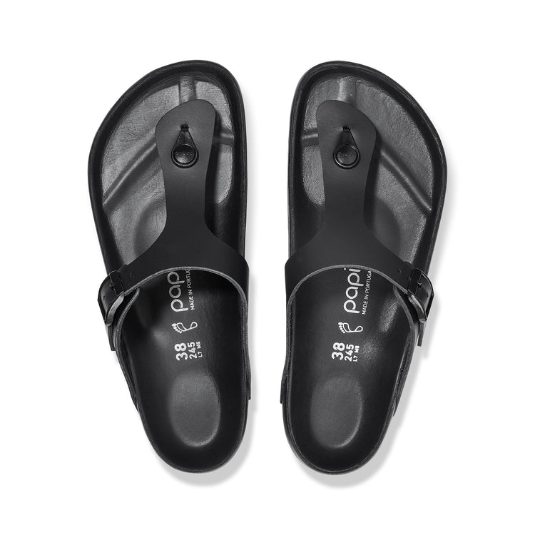 Gizeh Exquisite Flex Platform Black Smooth Leather top view