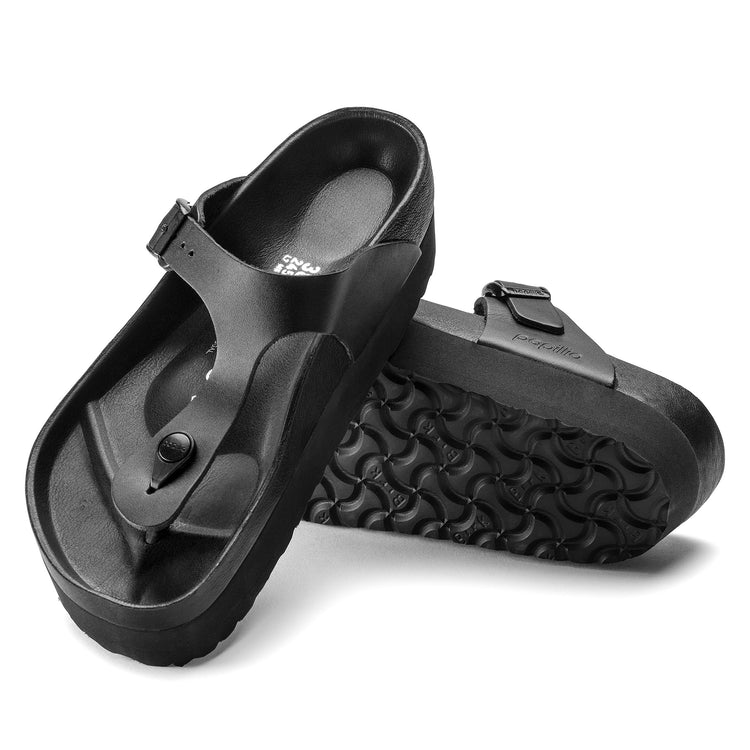 Gizeh Exquisite Platform Black Natural Leather sole view