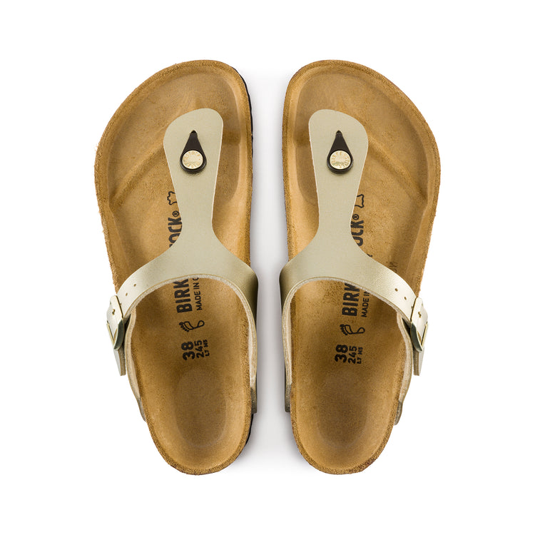 Birkenstock Gizeh Birko-Flor Gold top view