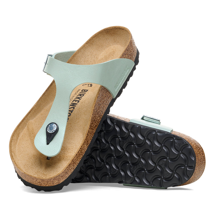 Birkenstock Gizeh Graceful Surf Green Birko-Flor sole view