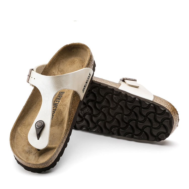 Birkenstock Gizeh Graceful Pearl White Birko-Flor sole view