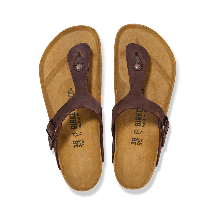 Birkenstock Gizeh Habana Oiled Leather Top 743833 743831