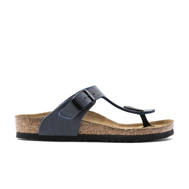Birkenstock Gizeh Kids Navy BirkiBuc side view