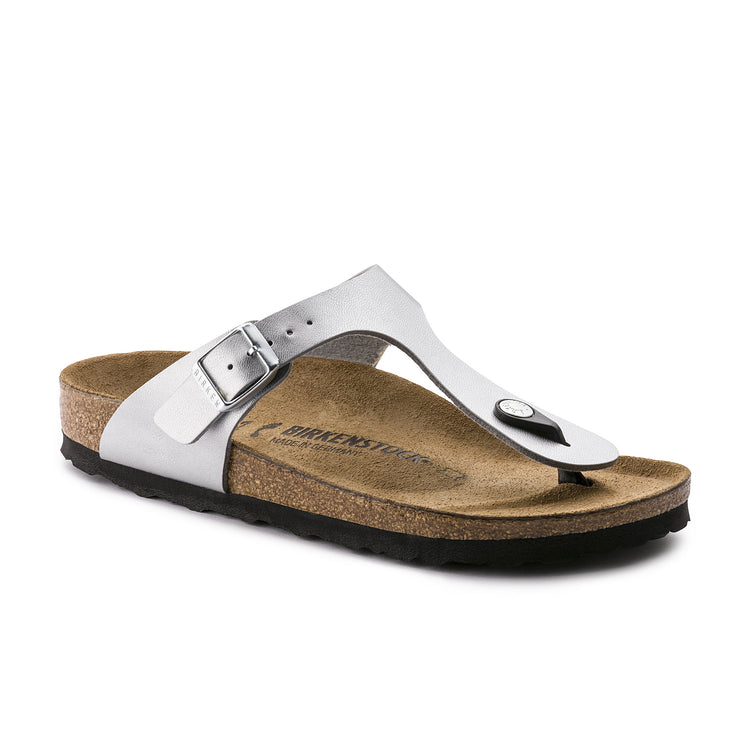 Birkenstock Gizeh Silver Birko-Flor