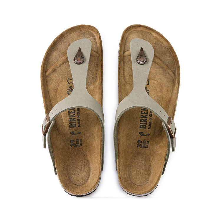 Birkenstock Gizeh Stone BirkiBuc top view