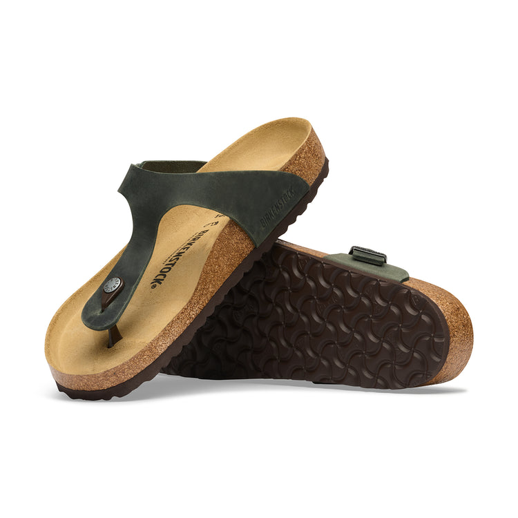 Birkenstock Australia Gizeh Thyme Oiled Leather Sole View