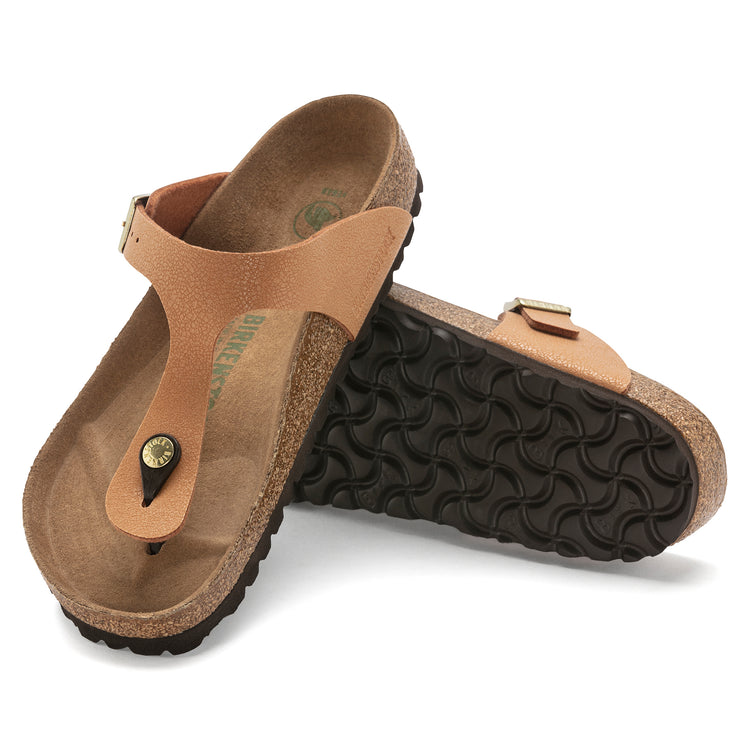 Birkenstock Gizeh Vegan Birkibuc Earthy Pecan sole view