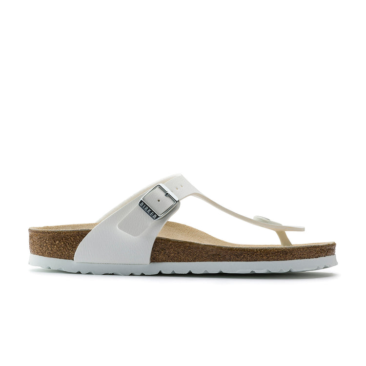 Birkenstock Gizeh Birko-Flor White side view