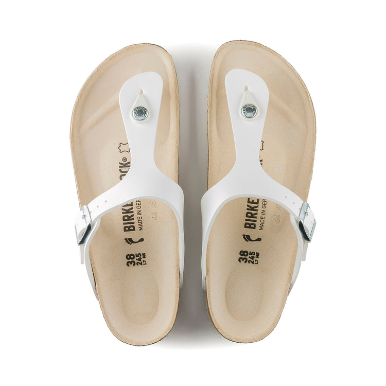 Birkenstock Gizeh Birko-Flor White top view