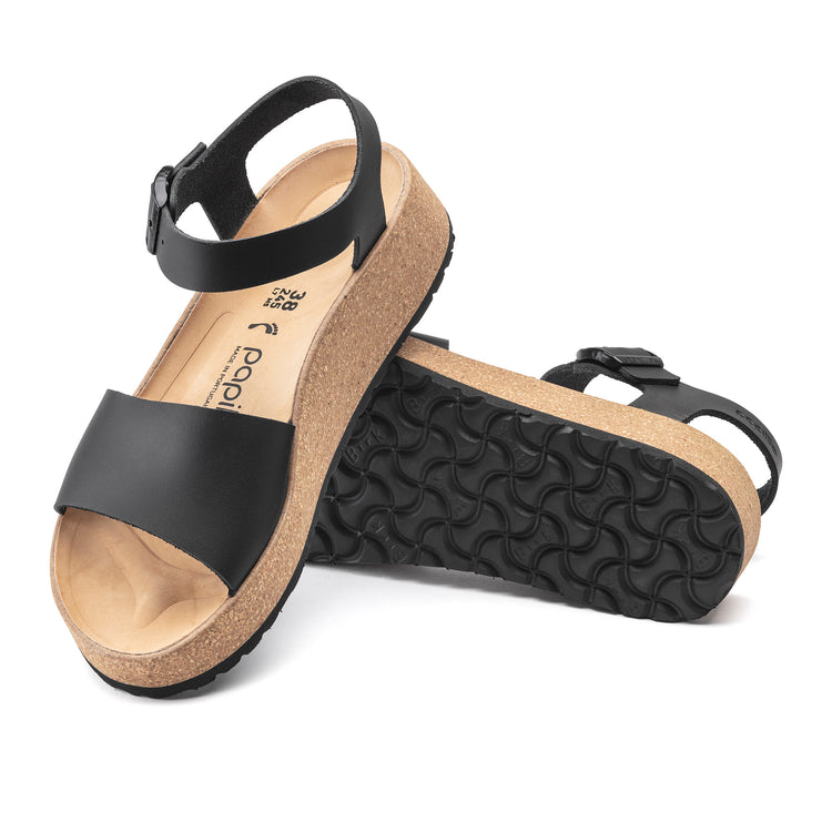 Birkenstock Glenda Black Smooth Leather sole view