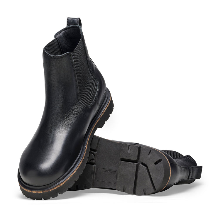 Birkenstock Highwood M Black Natural Leather top view