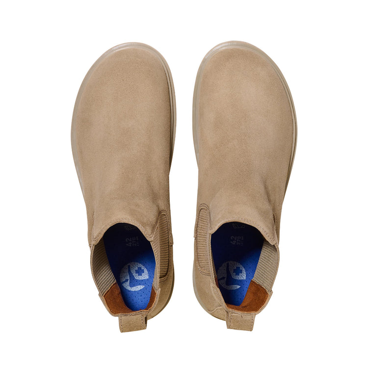Birkenstock Highwood M Taupe Suede Leather top view