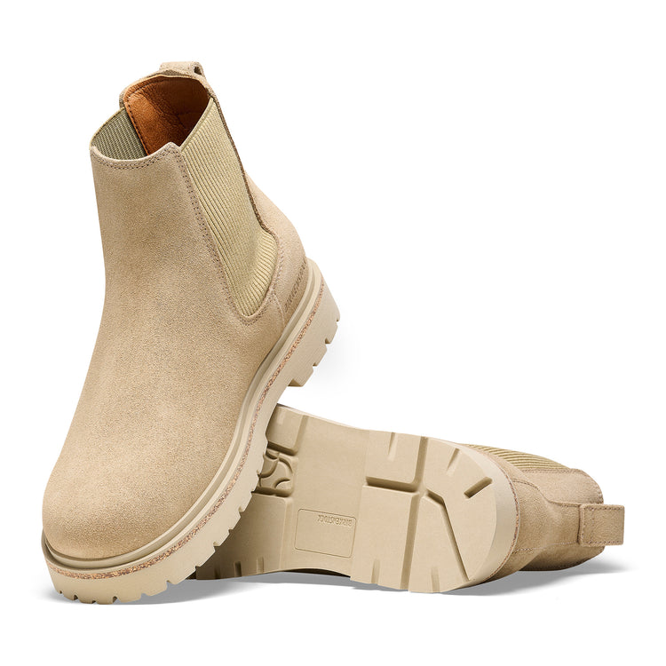 Highwood W Taupe Suede Leather sole view