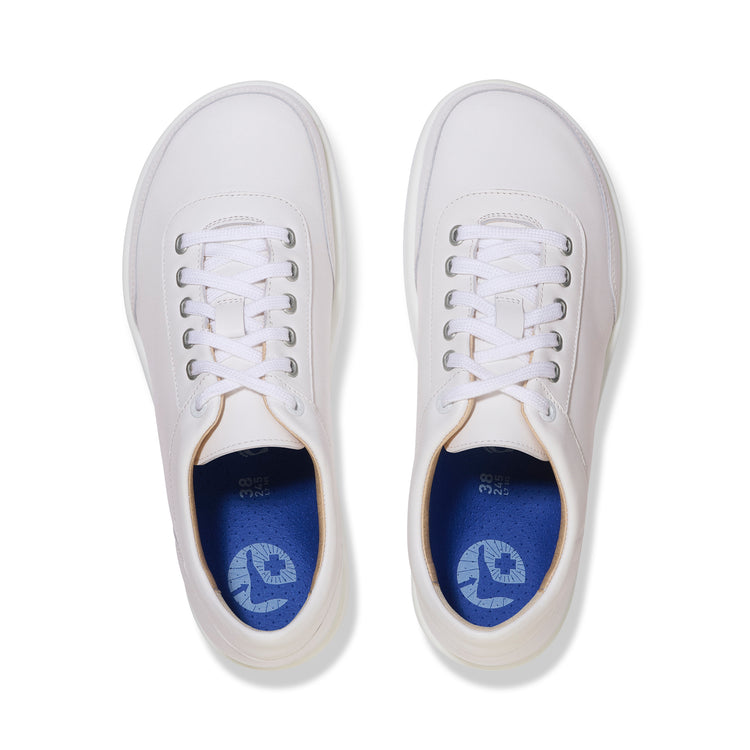 Birkenstock Honnef 365 White Natural Leather top view