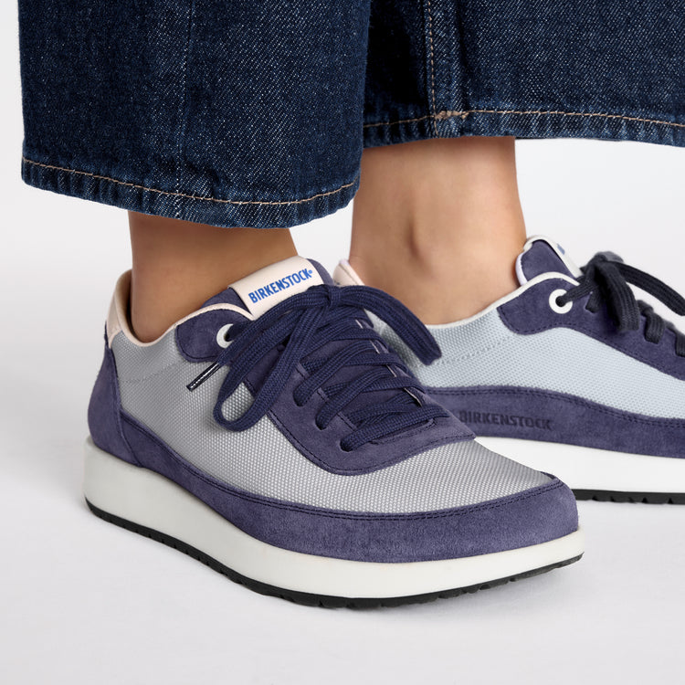 Honnef City Indigo/Stone Coin Nylon Mesh/Suede Leather