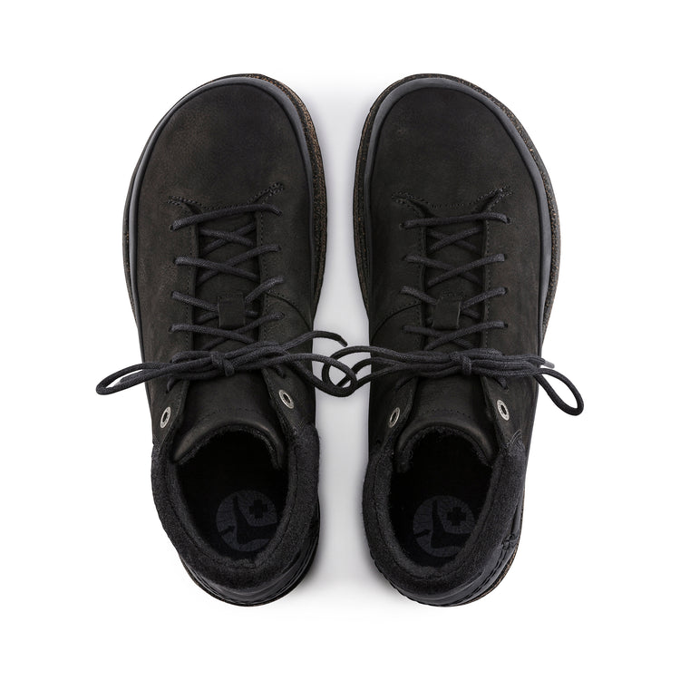 Honnef High Black Oiled Nubuck Leather