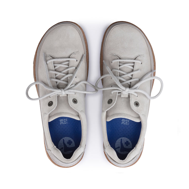 Birkenstock Honnef Low Whale Grey Suede Leather top view