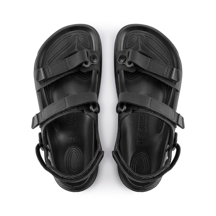 Birkenstock Kalahari Futura Black Birko-Flor top view