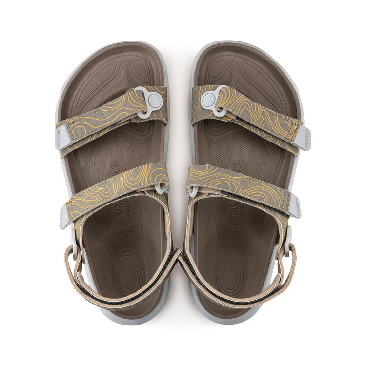 Birkenstock Kalahari Tecflor Khaki Birko-Flor top view