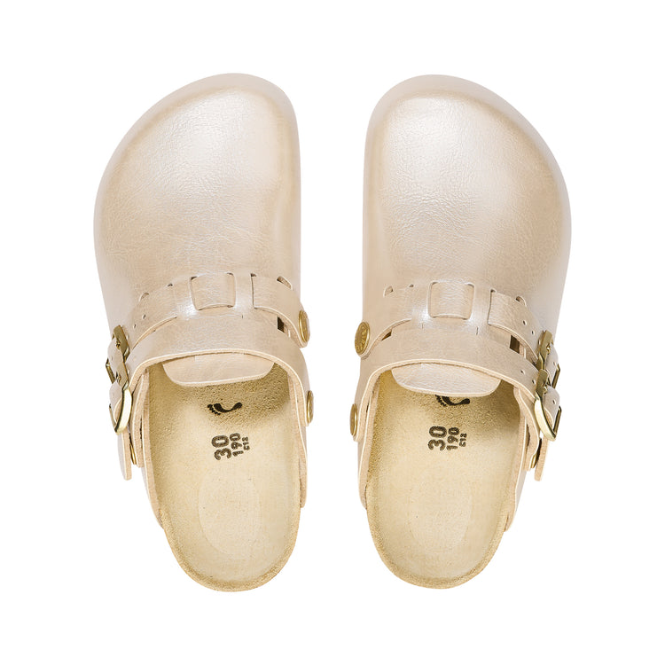 Birkenstock Kay Kids Graceful Pearl White Birko-Flor top view